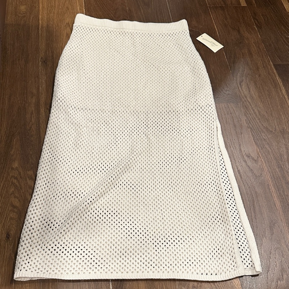 Universal Thread Off-White Knit Pencil Skirt